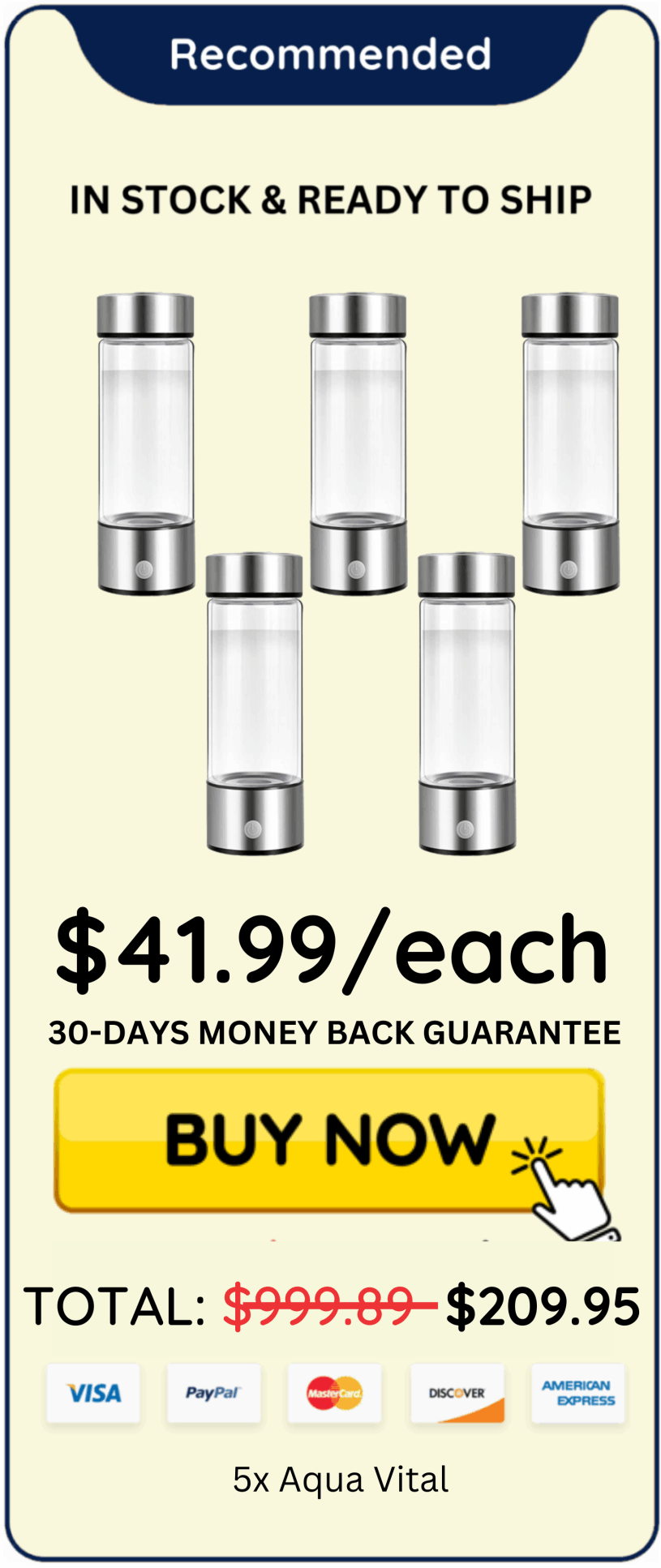 Aqua Vital offer price 